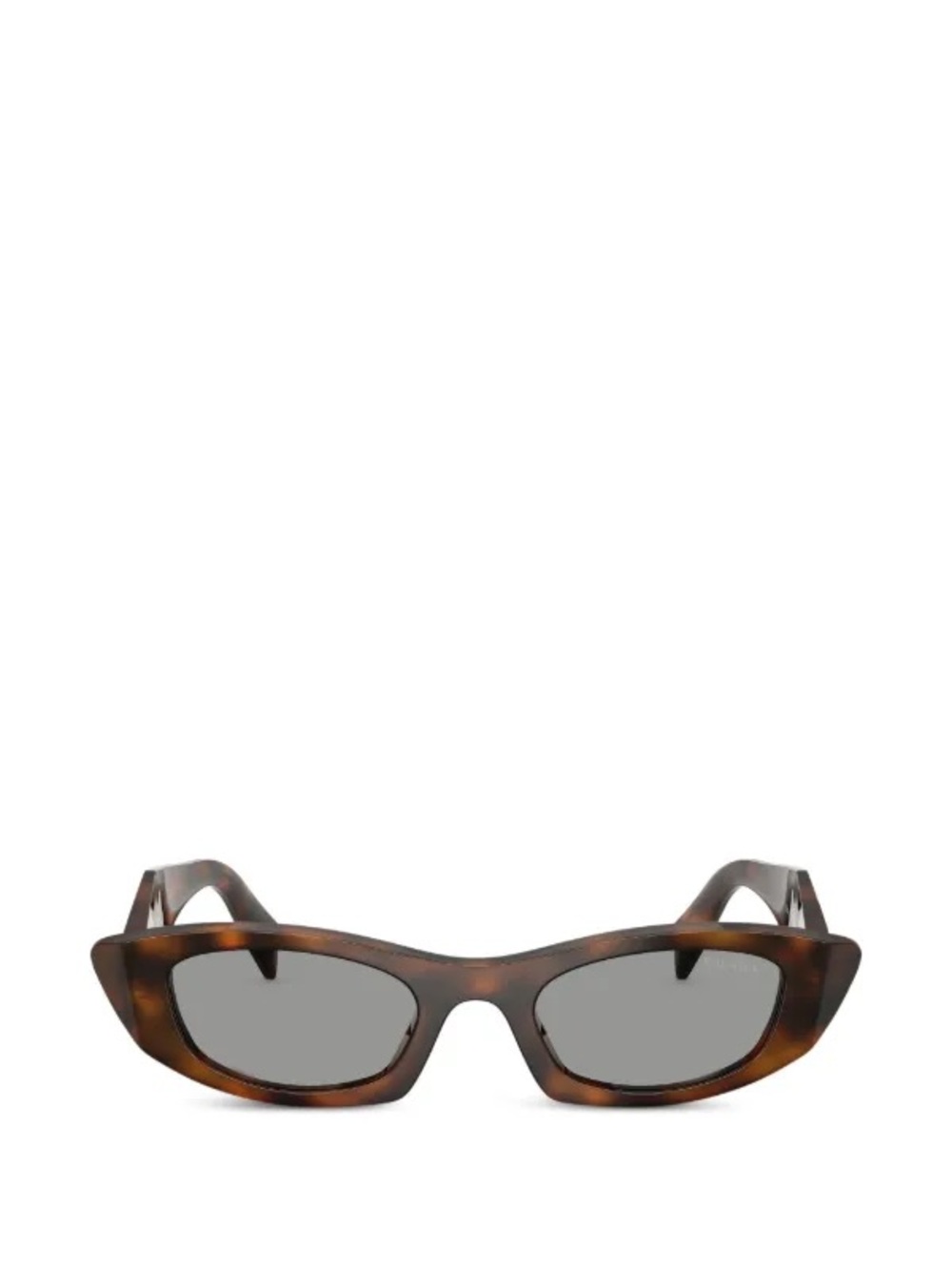 Prada Tortoiseshell Frame Black Lens Cat-Eye Sunglasses